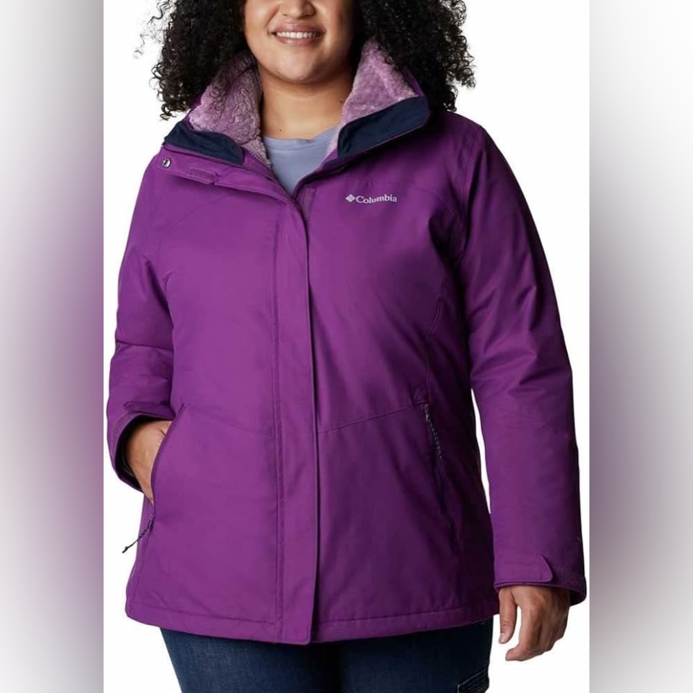 NWT Columbia Women’s Bugaboo II Fleece Interchange Jacket in Plum